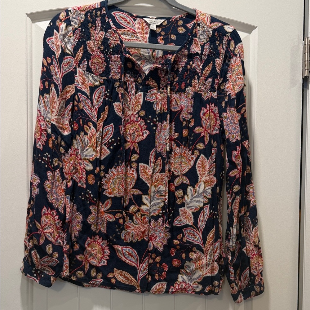 Lucky Brand Multicolor Floral Blouse